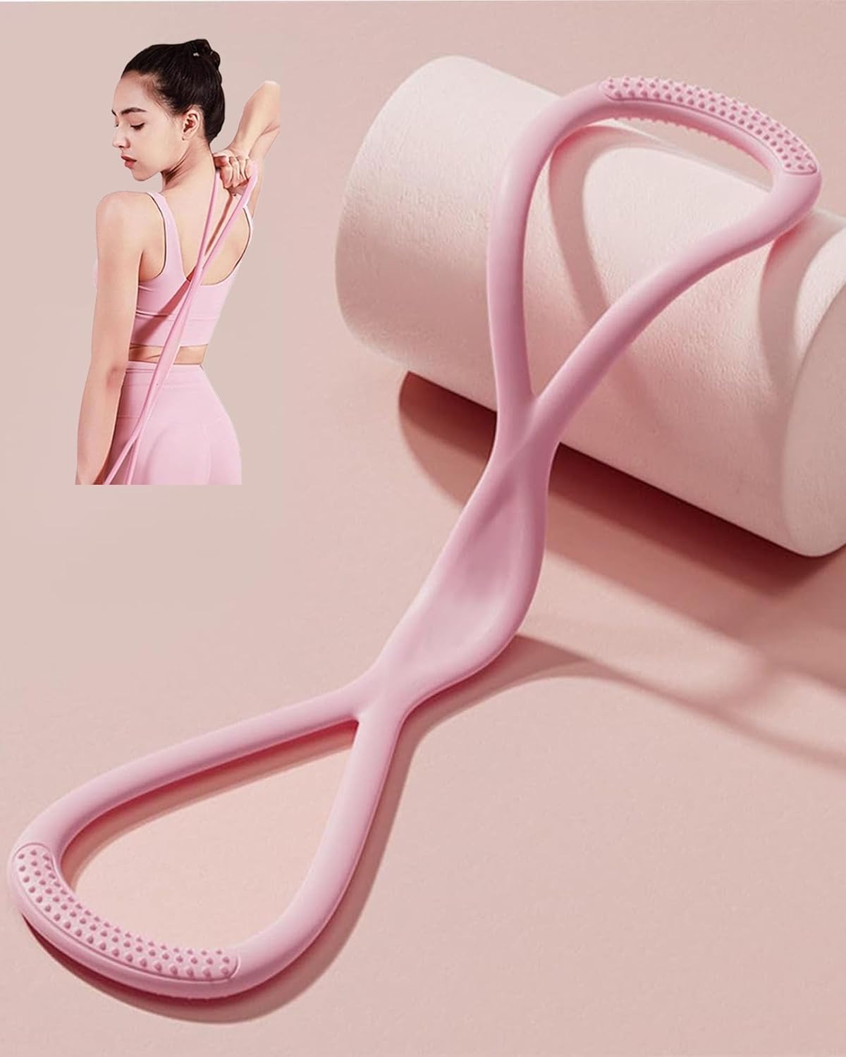 Figure 8 Resistance Band - Figure-8 Yoga Resistance Band, Elastic Fitness