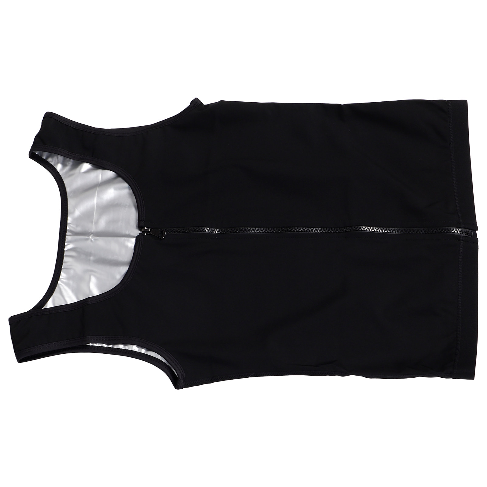 Yoga Fitness Trainer - Men Sweat Vest Zipper Slimming Waist