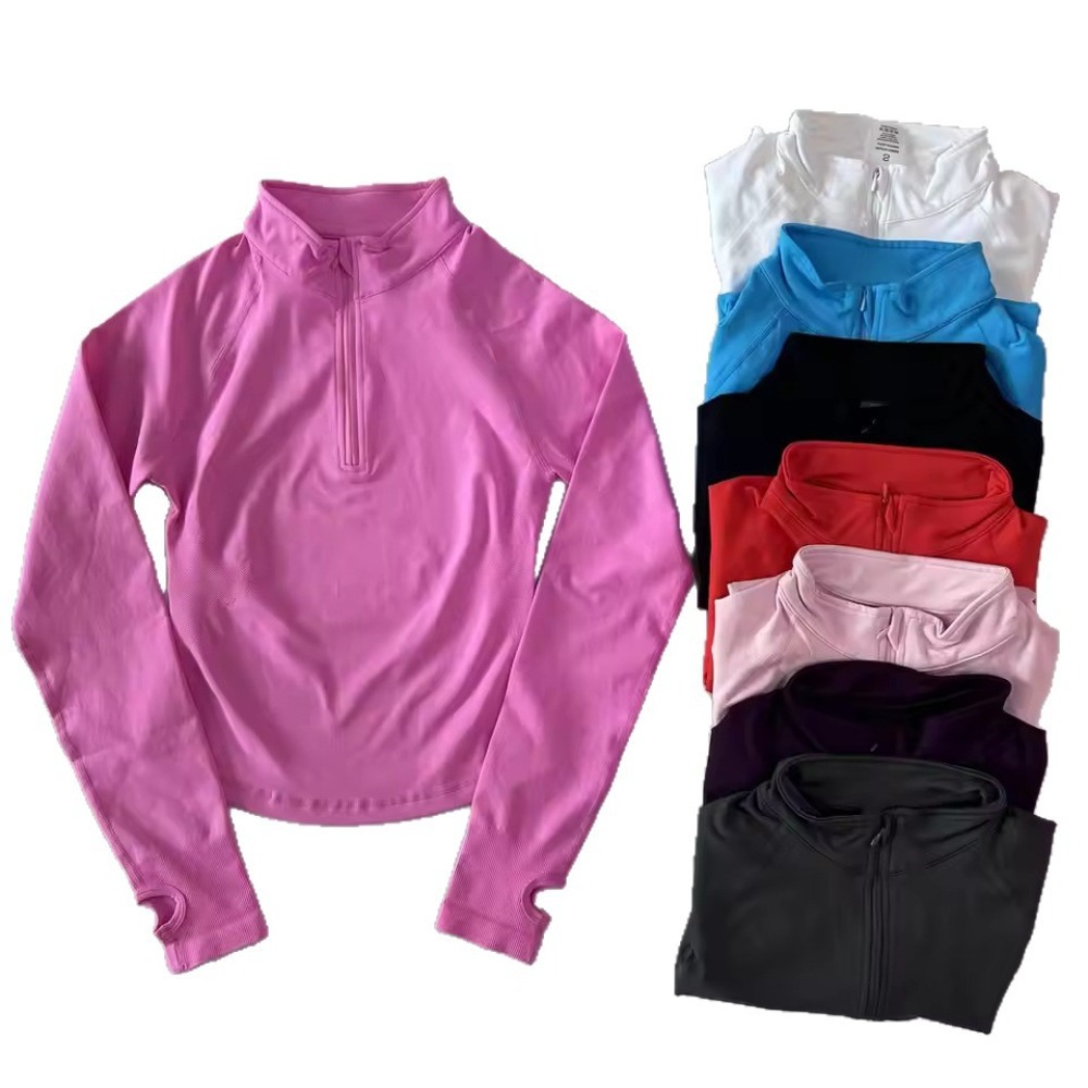 Yoga Fitness Com - Moisture Wicking Breathable Zip Up Workout