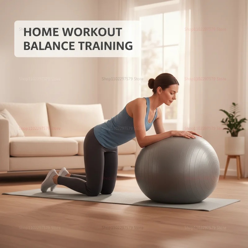 Anti-Burst Yoga Ball with Pump - Exercise Ball Stability recension och pris
