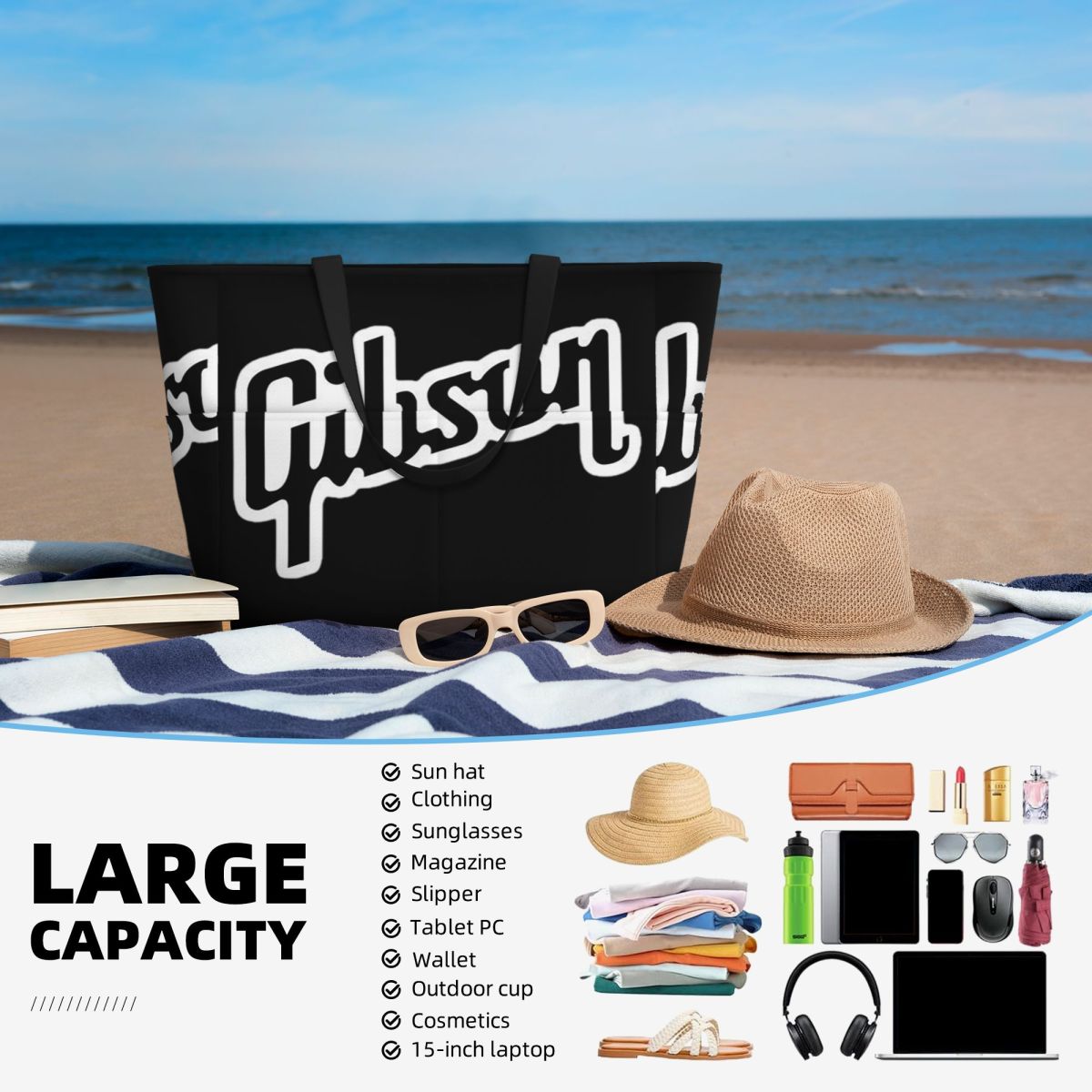 Gibsons Music 1894 Logo Beach  - Yoga Fitness Music recension och pris