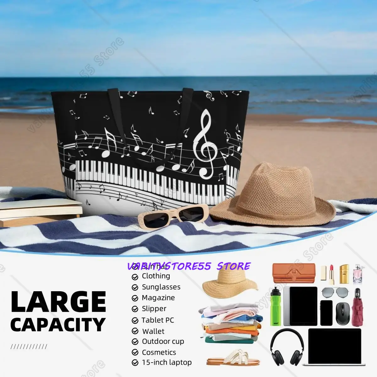 Abstract Piano Keys With Music - Yoga Fitness Music recension och pris