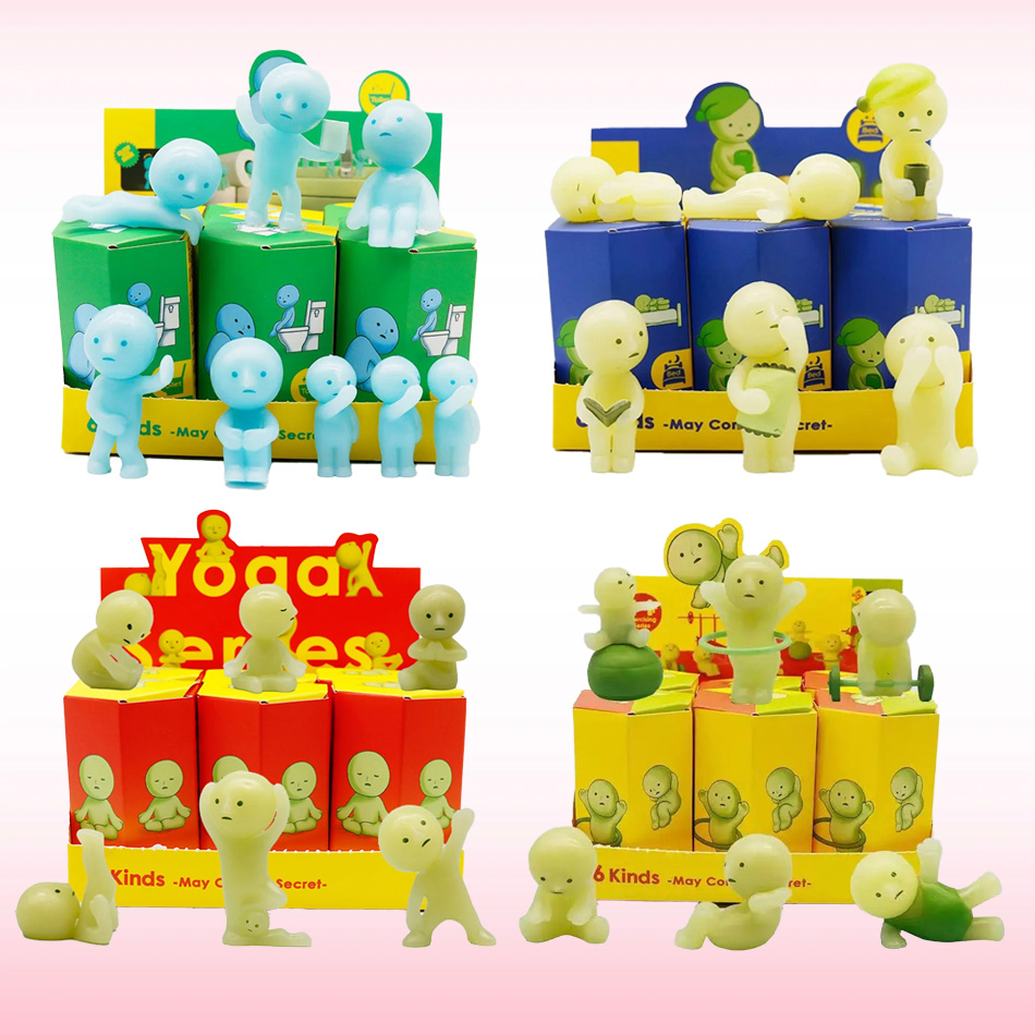 Glow In The Dark Mini Figure S - Yoga Fitness First recension och pris
