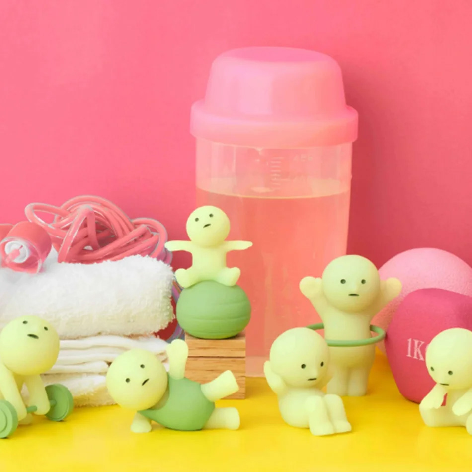 Glow In The Dark Mini Figure S - Yoga Fitness First recension och pris