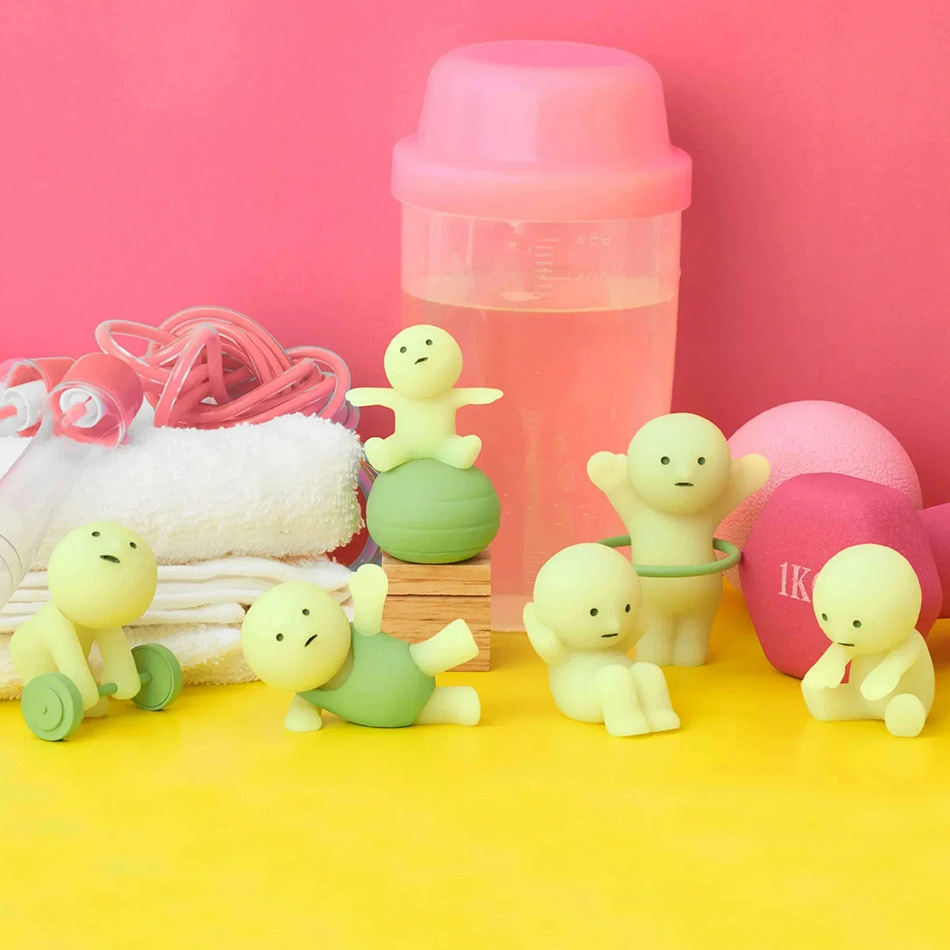 Glow In The Dark Mini Figure S - Yoga Fitness First recension och pris