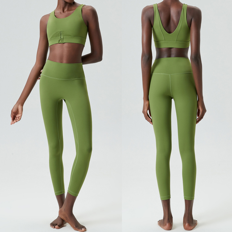 Two Pieces Set Zipper Yoga Spo - Yoga Fitness Set recension och pris
