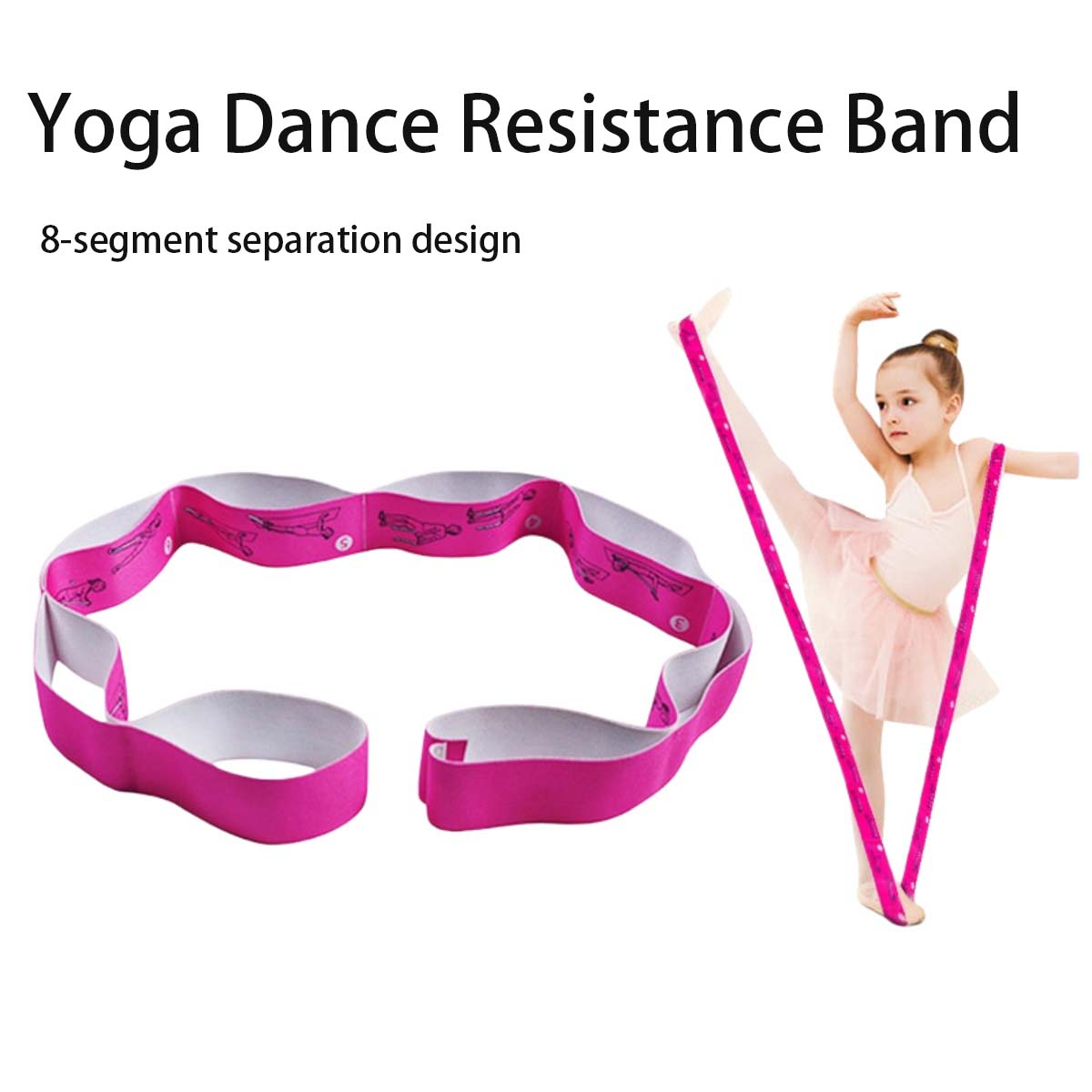 1 PCS Yoga Elastic Stretch Ban - Yoga Fitness Images recension och pris