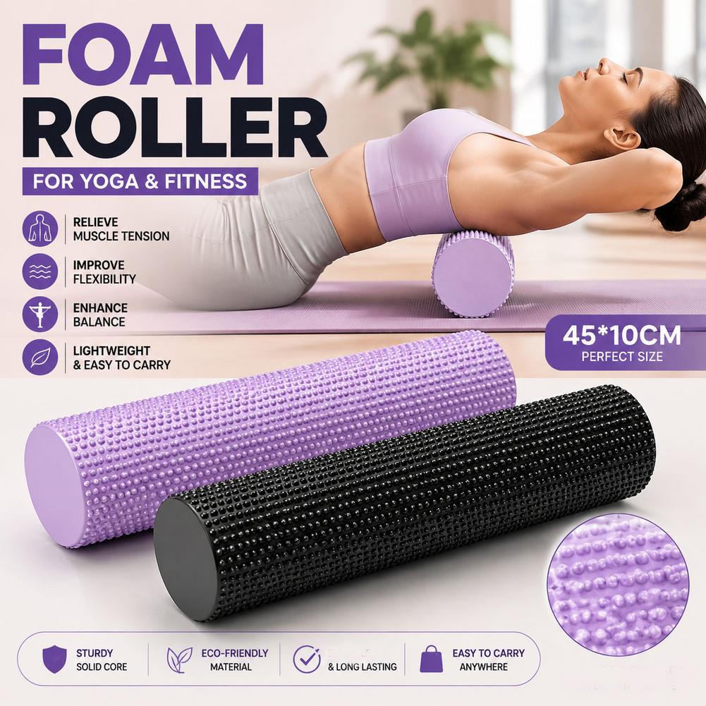 Yoga Foam Roller EVA High Dens - Yoga Fitness Trainer recension och pris