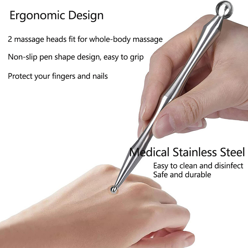 Acupuncture Pen Stainless Stee - Head Racket Boom recension och pris