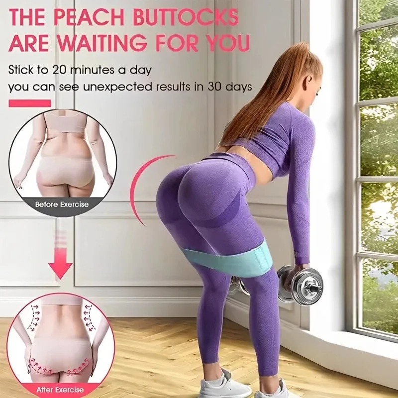 3Pcs Fabric Resistance Hip Boo - Yoga Fitness Trainer recension och pris