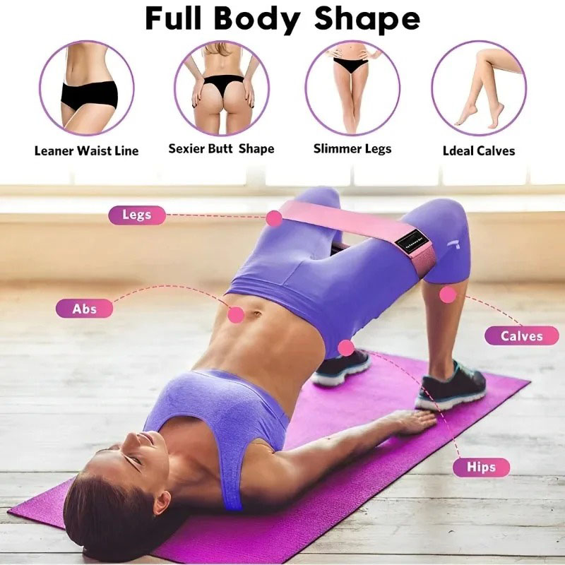 3Pcs Fabric Resistance Hip Boo - Yoga Fitness Trainer recension och pris