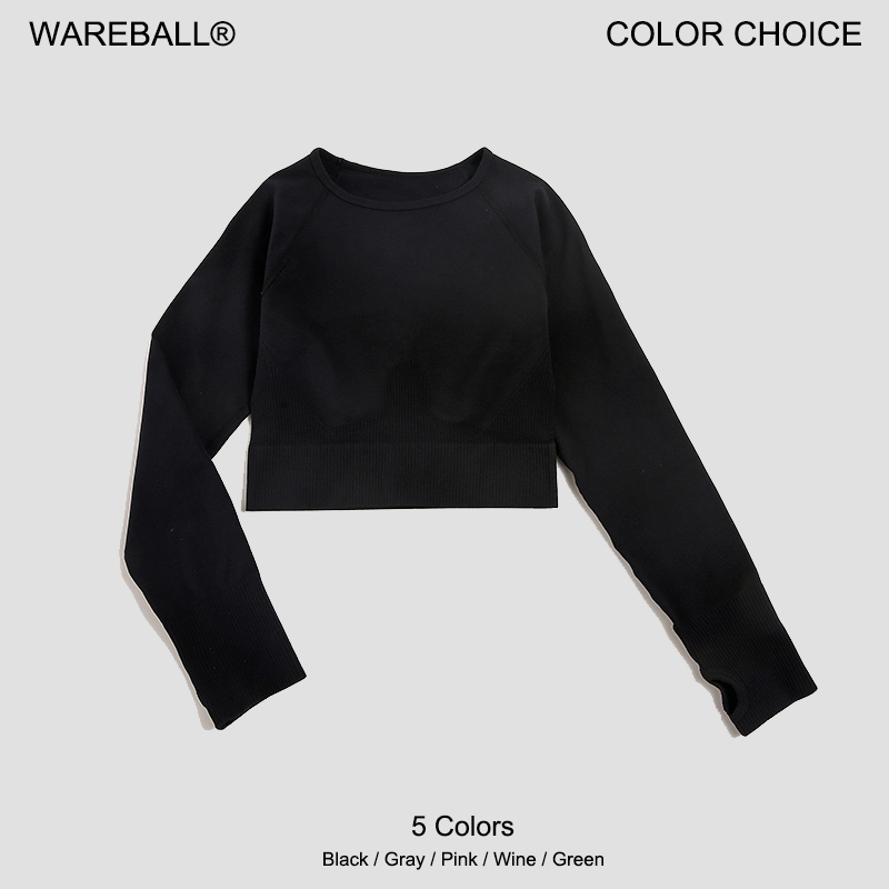 Women's Shirt Seamless Crop To - Yoga Fitness Hk recension och pris