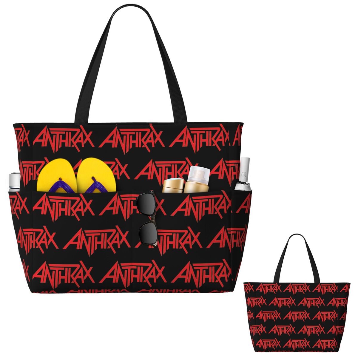 Anthrax Music Band Logo Beach  - Yoga Fitness Music recension och pris
