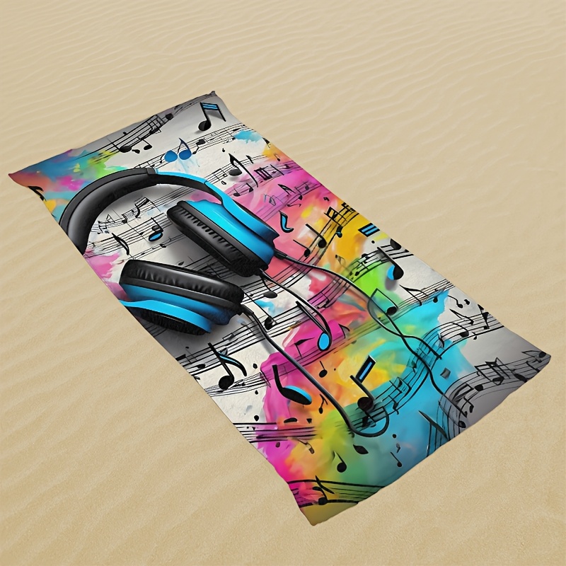 Headphone And Music Note Beach - Yoga Fitness Music recension och pris