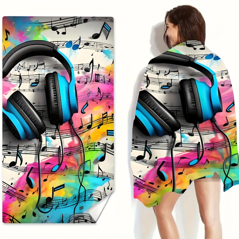 Headphone And Music Note Beach - Yoga Fitness Music recension och pris